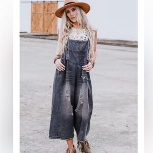 Three Bird Nest HIGH HOPES SLOUCHY DENIM OVERALLS